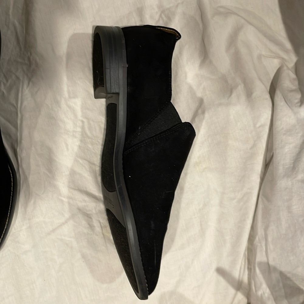 Faux suede booties